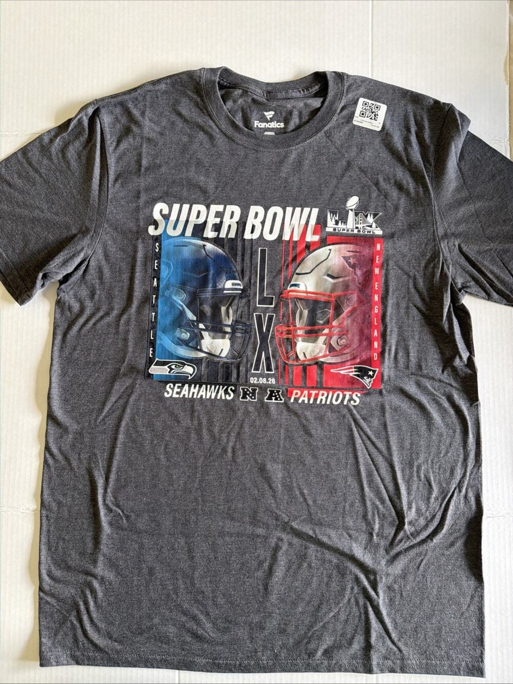 Fanatics Men’s Large Super Bowl 49 T-Shirt